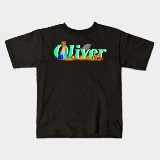 Oliver The Otter's at the Beach Kids T-Shirt